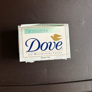 Vintage Dove Unscented Beauty Bar - White